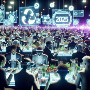 An image illustrating 7 Event Trends That Will Rule 2025: From AI Invitations to Zero-Waste Decor