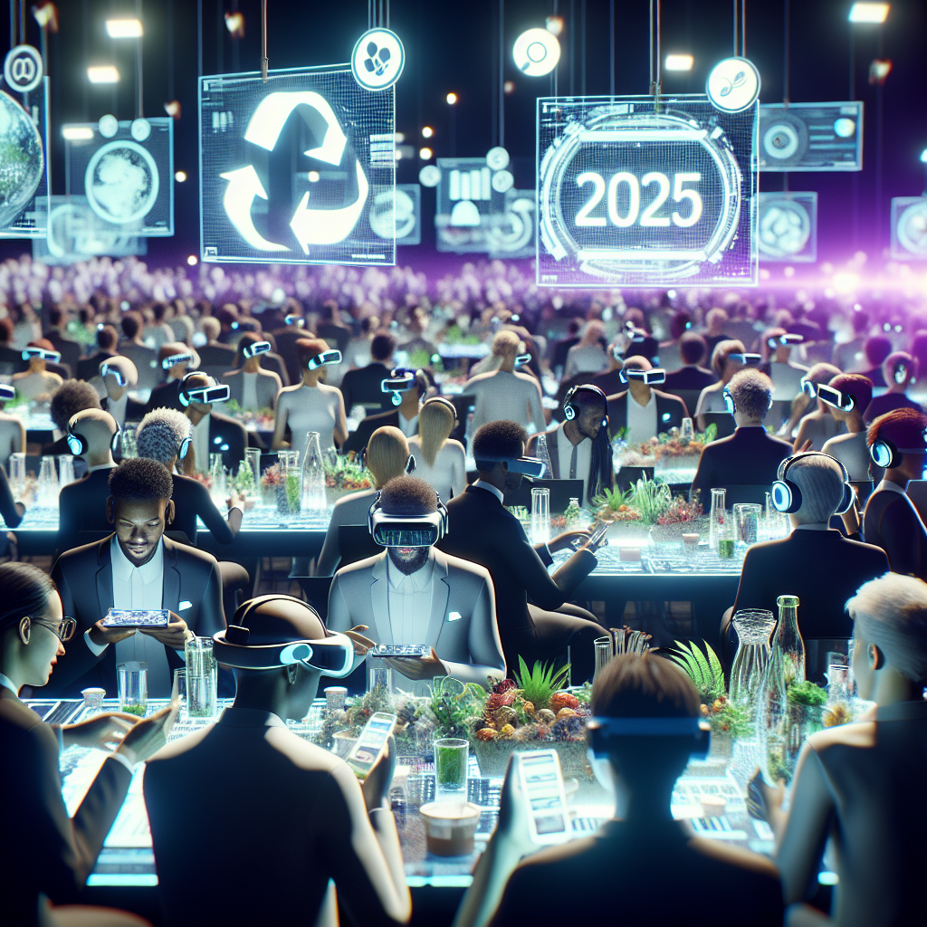 An image illustrating 7 Event Trends That Will Rule 2025: From AI Invitations to Zero-Waste Decor